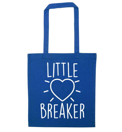Little heartbreaker blue tote bag