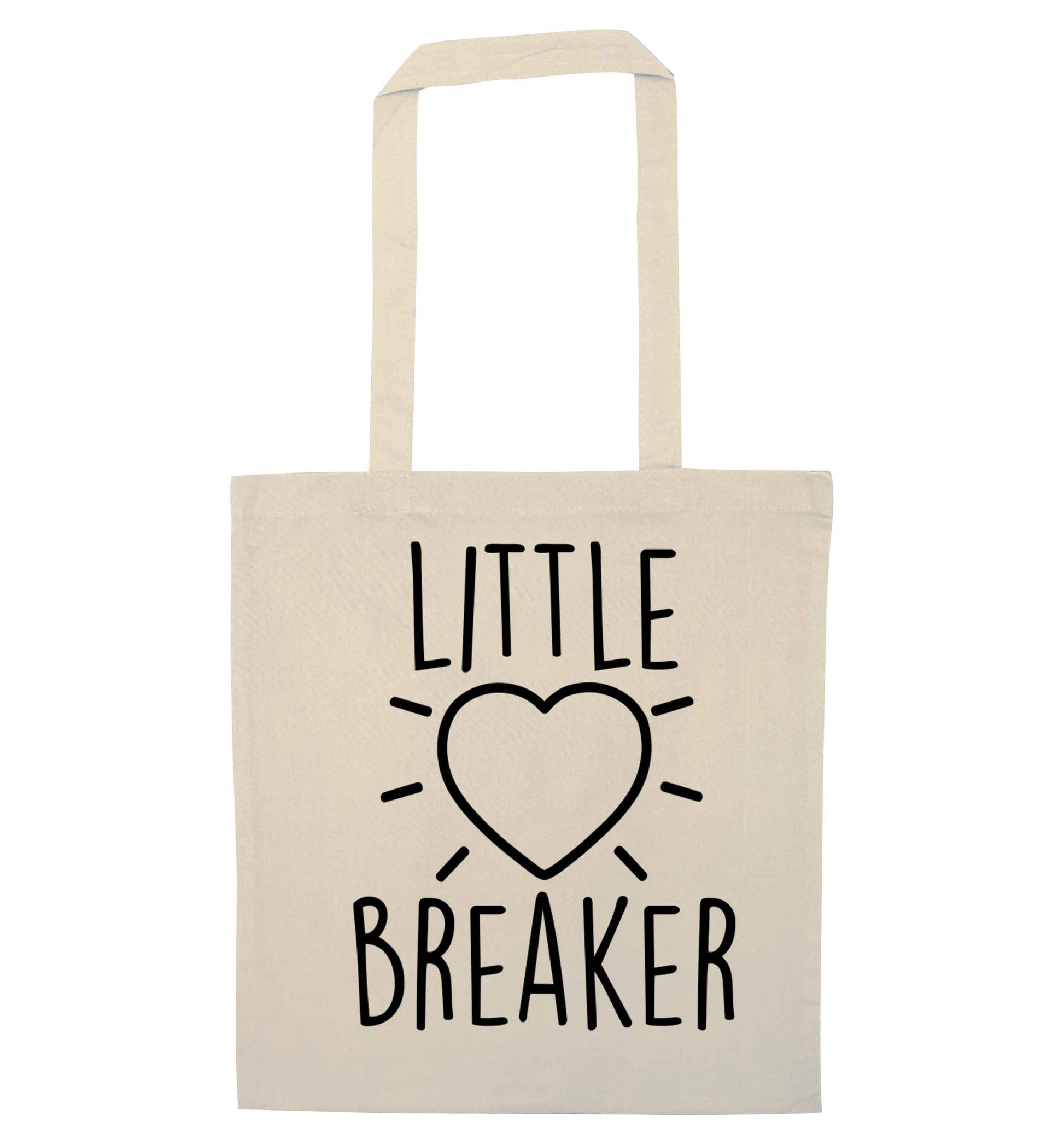 Little heartbreaker natural tote bag