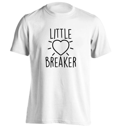 Little heartbreaker adults unisex white Tshirt 2XL