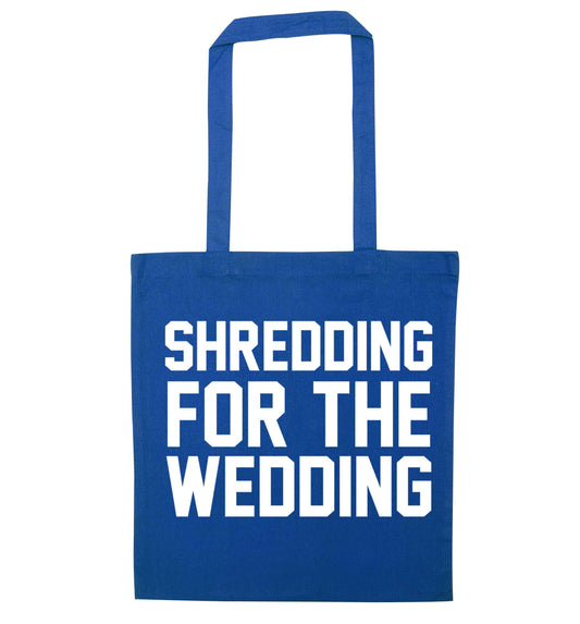 Get motivated and get fit for your big day! Our workout quotes and designs will get you ready to sweat! Perfect for any bride, groom or bridesmaid to be!  blue tote bag