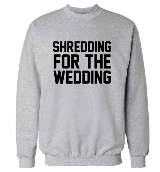 Get motivated and get fit for your big day! Our workout quotes and designs will get you ready to sweat! Perfect for any bride, groom or bridesmaid to be!  adult's unisex grey sweater 2XL