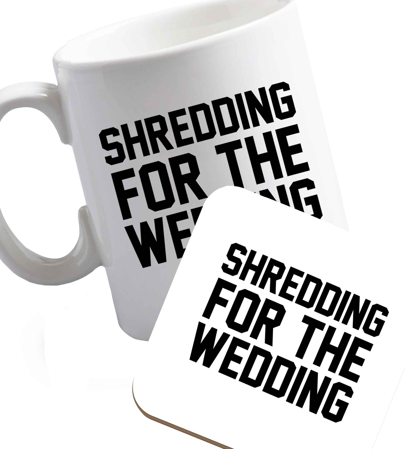10 oz Get motivated and get fit for your big day! Our workout quotes and designs will get you ready to sweat! Perfect for any bride, groom or bridesmaid to be!    ceramic mug and coaster set right handed