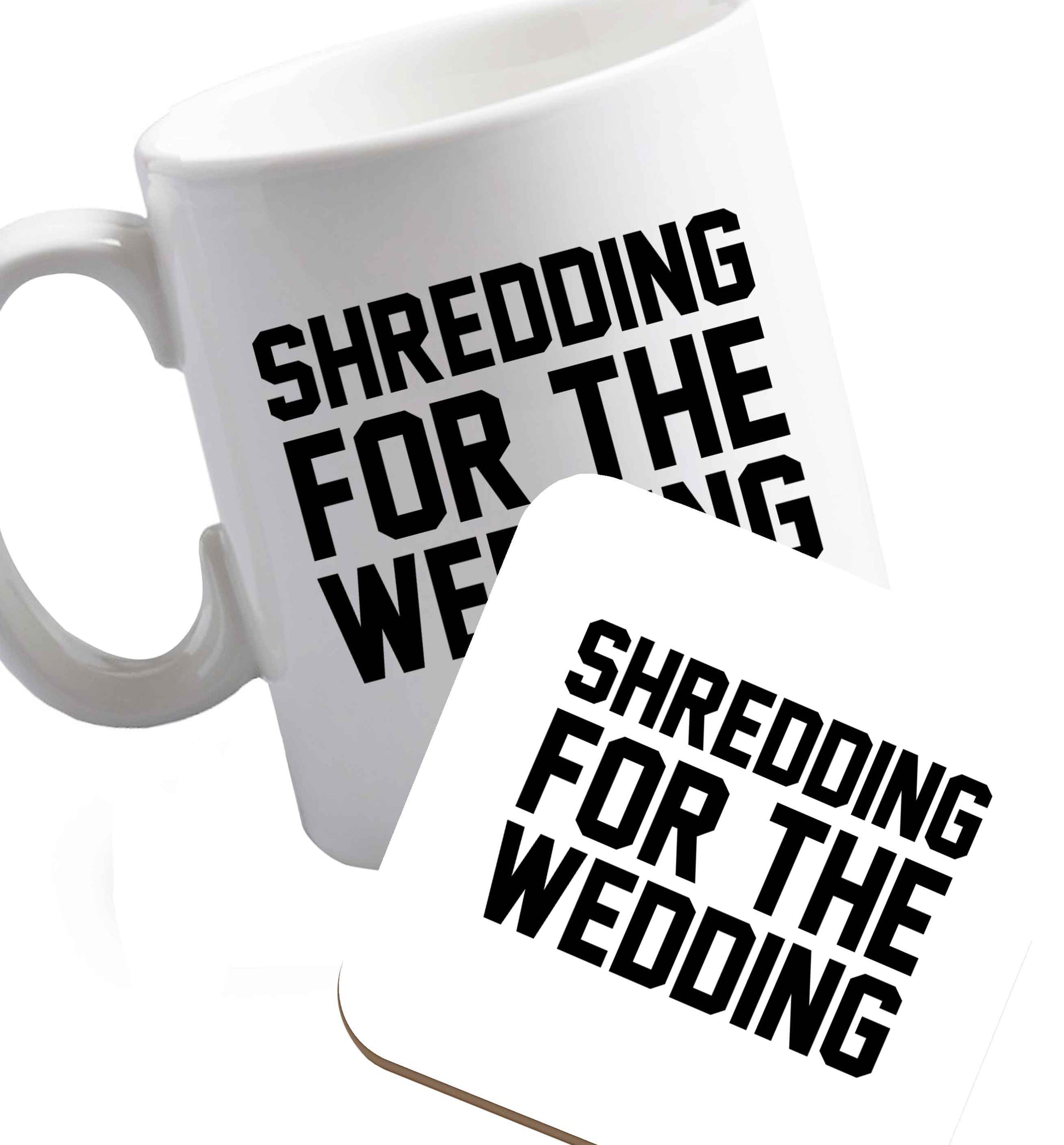 10 oz Get motivated and get fit for your big day! Our workout quotes and designs will get you ready to sweat! Perfect for any bride, groom or bridesmaid to be!    ceramic mug and coaster set right handed