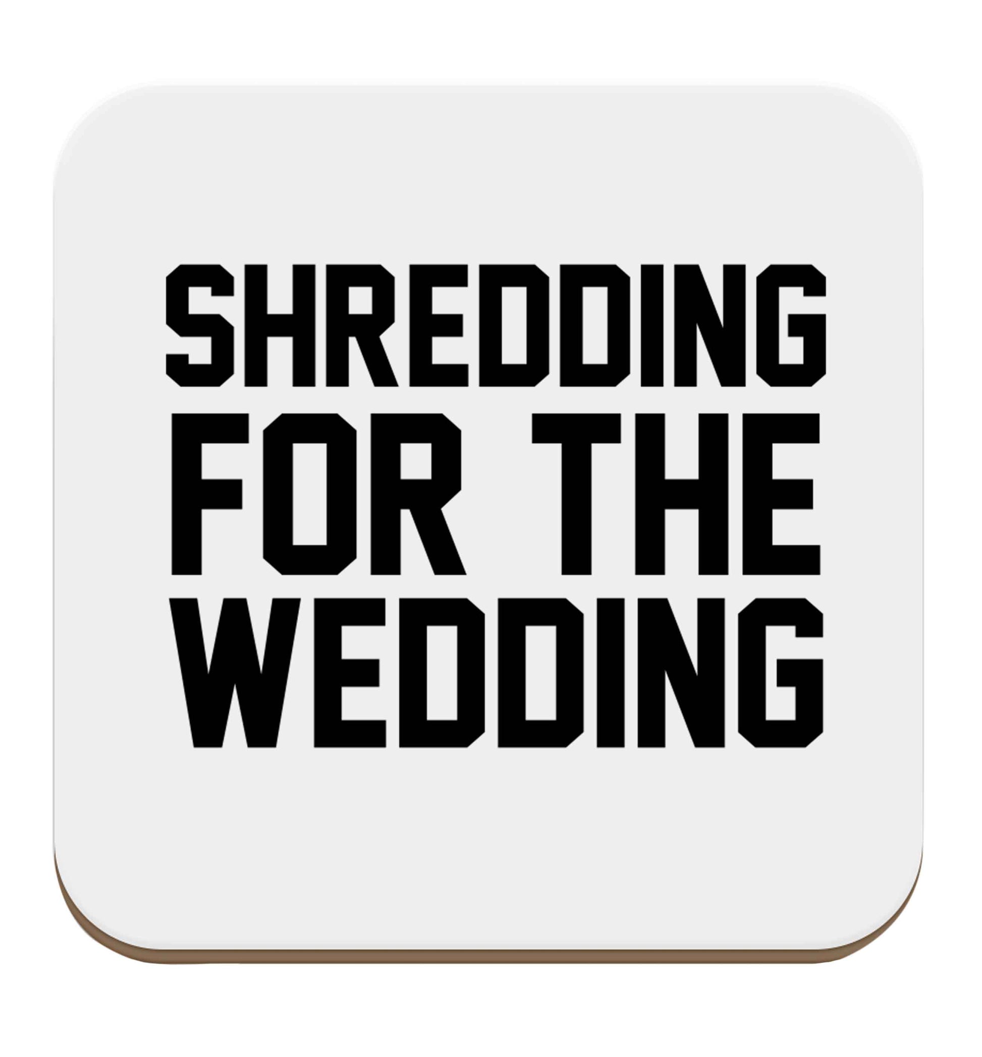 Get motivated and get fit for your big day! Our workout quotes and designs will get you ready to sweat! Perfect for any bride, groom or bridesmaid to be!  set of four coasters
