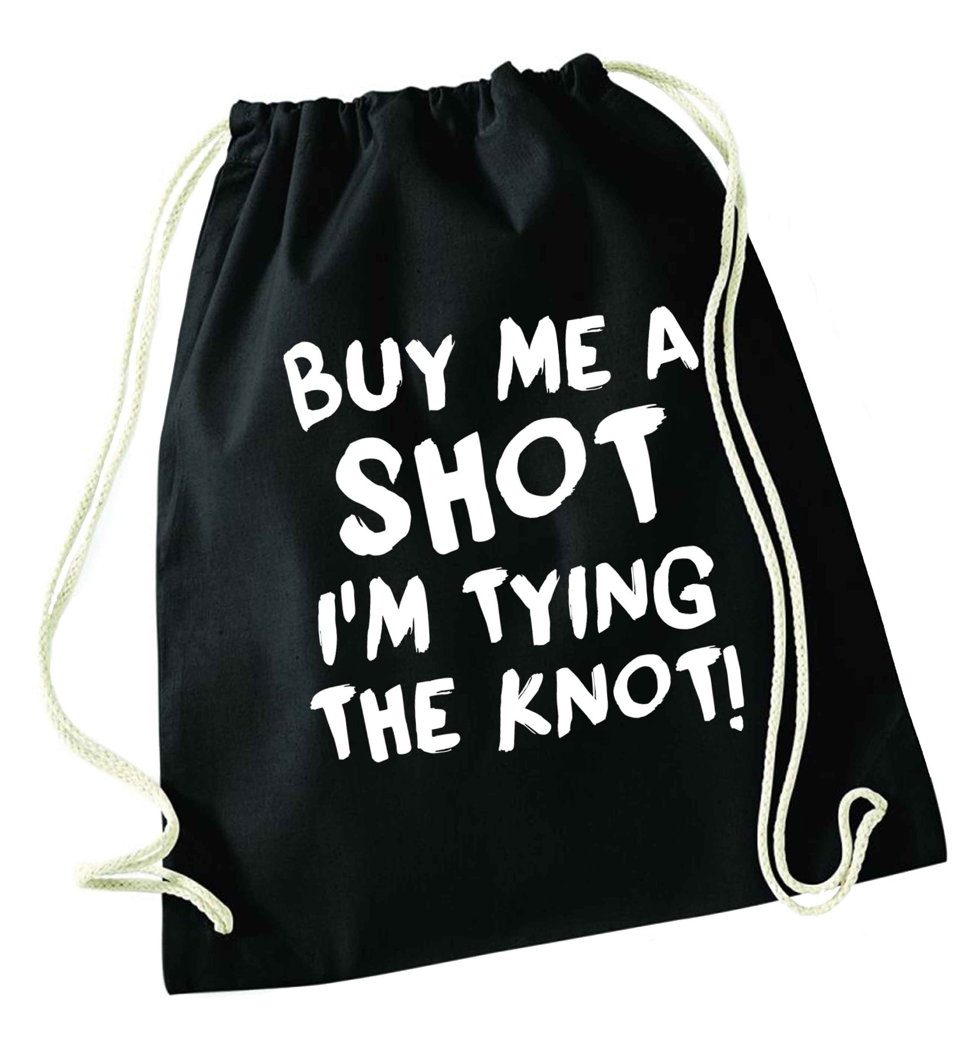 Get motivated and get fit for your big day! Our workout quotes and designs will get you ready to sweat! Perfect for any bride, groom or bridesmaid to be!  black drawstring bag