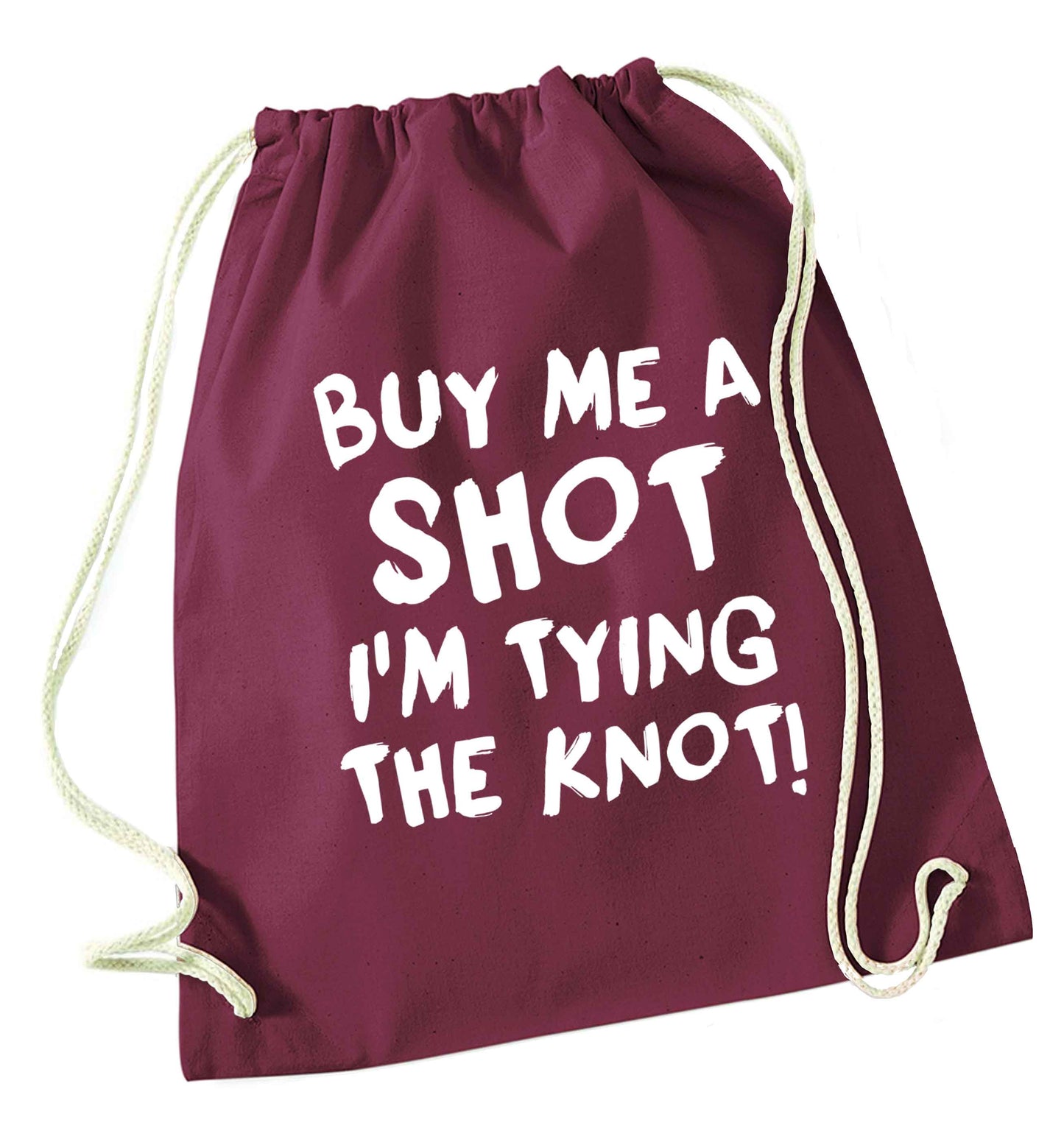 Get motivated and get fit for your big day! Our workout quotes and designs will get you ready to sweat! Perfect for any bride, groom or bridesmaid to be!  maroon drawstring bag