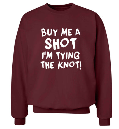 Get motivated and get fit for your big day! Our workout quotes and designs will get you ready to sweat! Perfect for any bride, groom or bridesmaid to be!  adult's unisex maroon sweater 2XL
