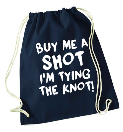 Get motivated and get fit for your big day! Our workout quotes and designs will get you ready to sweat! Perfect for any bride, groom or bridesmaid to be!  navy drawstring bag