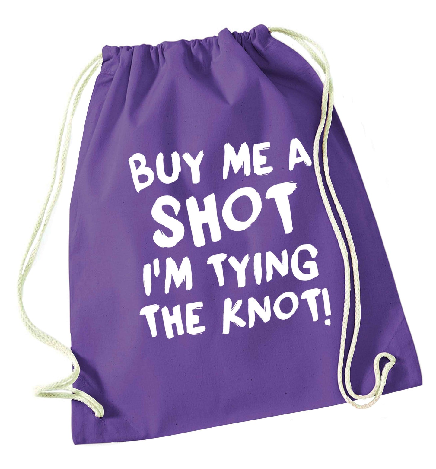 Get motivated and get fit for your big day! Our workout quotes and designs will get you ready to sweat! Perfect for any bride, groom or bridesmaid to be!  purple drawstring bag