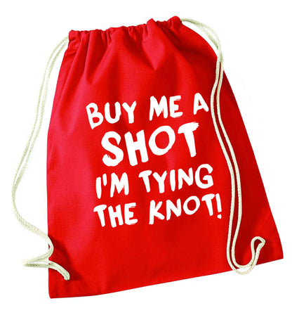Get motivated and get fit for your big day! Our workout quotes and designs will get you ready to sweat! Perfect for any bride, groom or bridesmaid to be!  red drawstring bag 