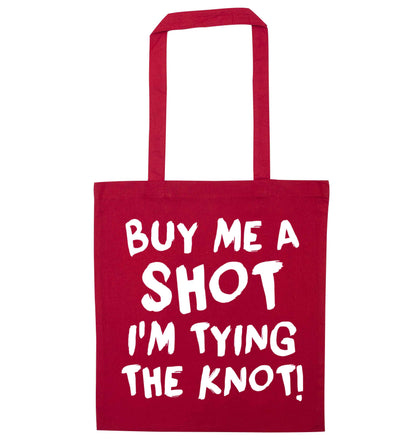 Get motivated and get fit for your big day! Our workout quotes and designs will get you ready to sweat! Perfect for any bride, groom or bridesmaid to be!  red tote bag