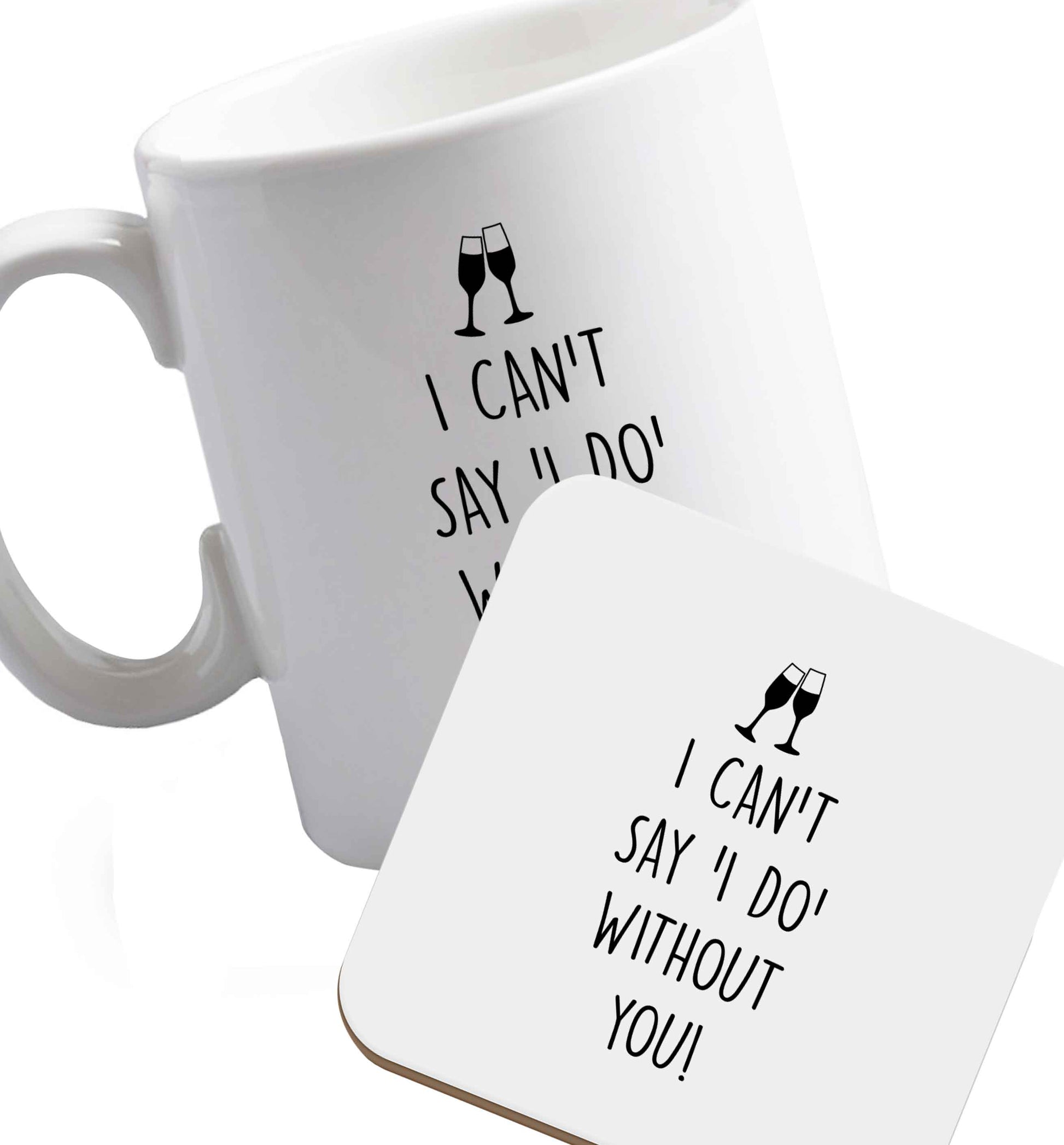 10 oz Favourite Type Pan Pancake ceramic mug and coaster set right handed