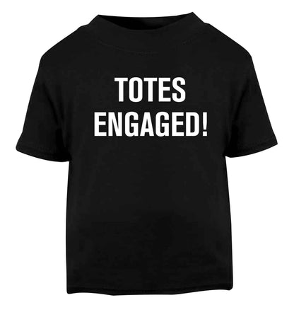 Totes engaged Black baby toddler Tshirt 2 years