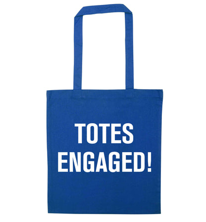 Totes engaged blue tote bag