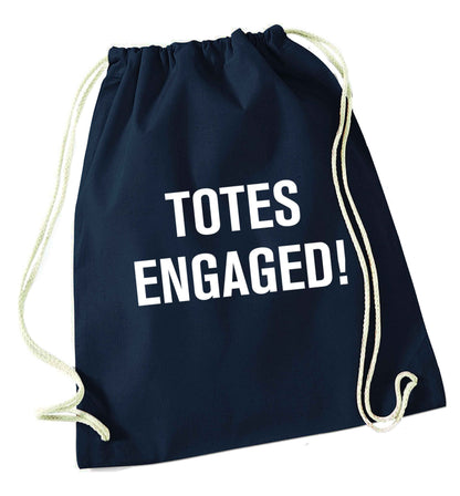 Totes engaged navy drawstring bag