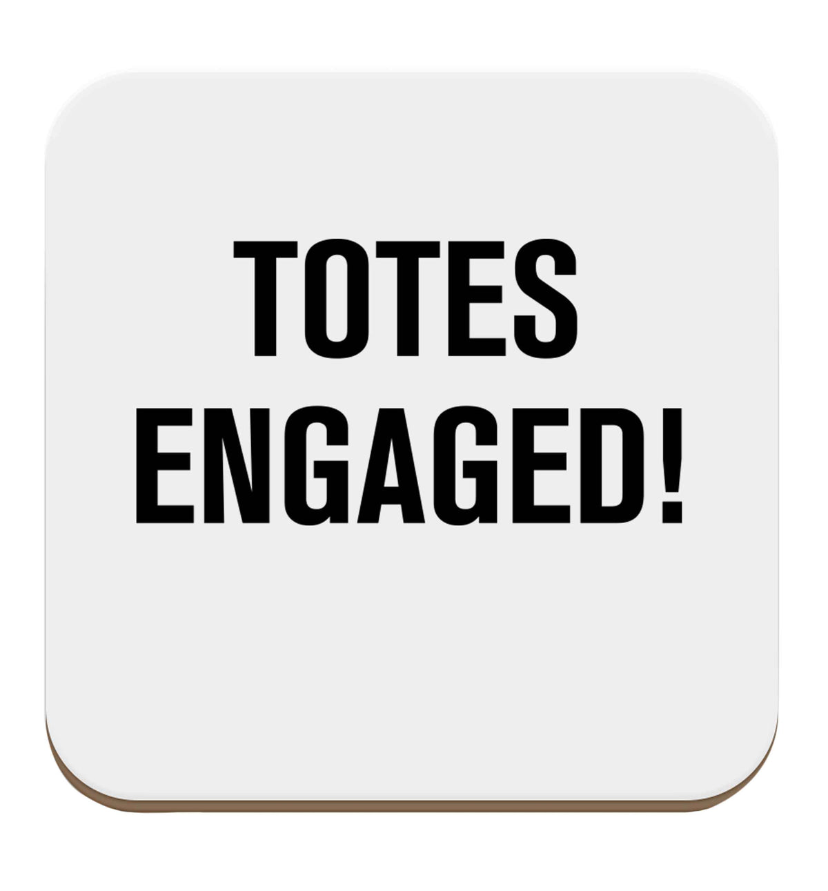 Totes engaged set of four coasters