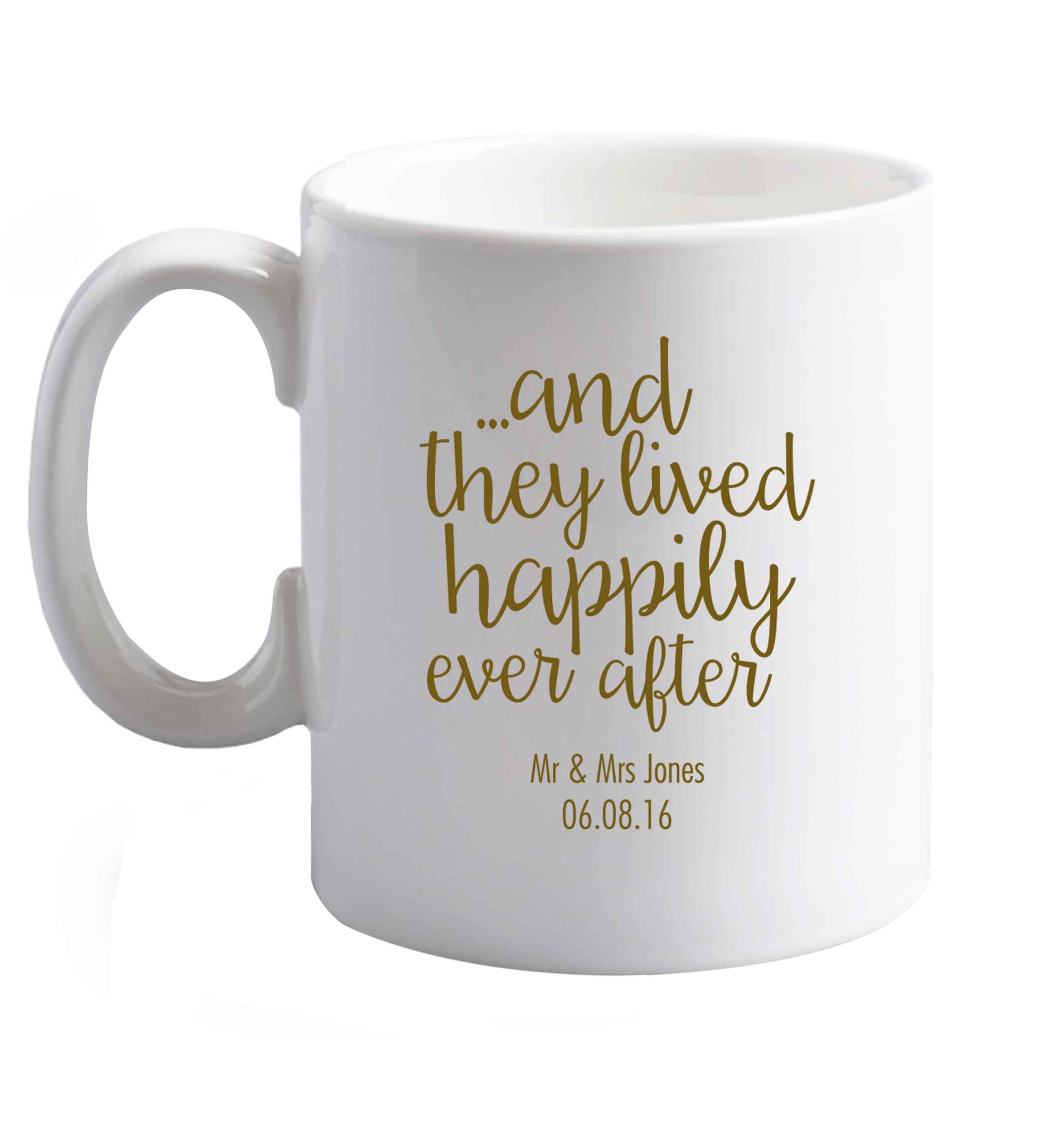 10 oz Favourite Type Pan Pancake ceramic mug right handed