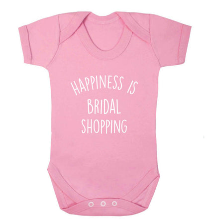 Happiness is bridal shopping baby vest pale pink 18-24 months