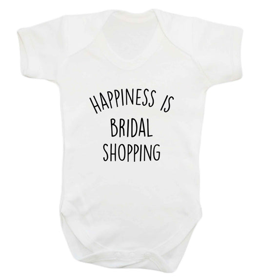 Happiness is bridal shopping baby vest white 18-24 months