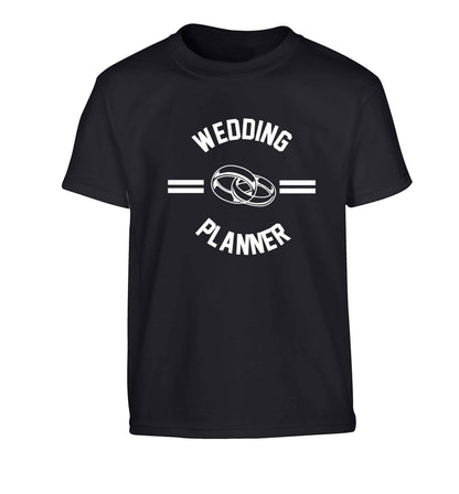Wedding planner Children's black Tshirt 12-13 Years