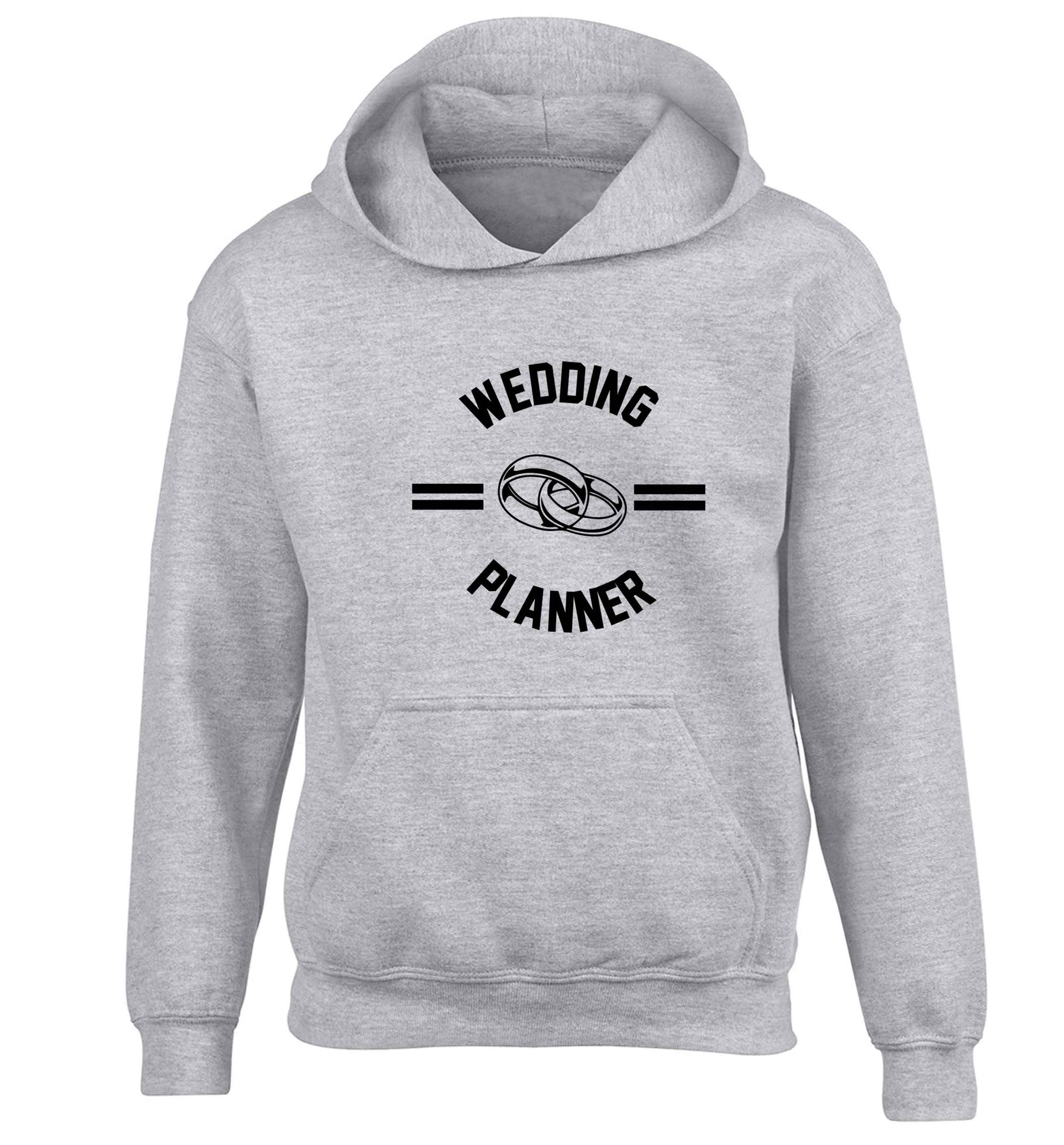 Wedding planner children's grey hoodie 12-13 Years