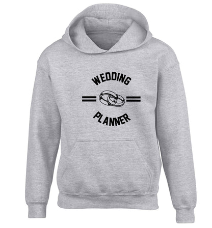 Wedding planner children's grey hoodie 12-13 Years