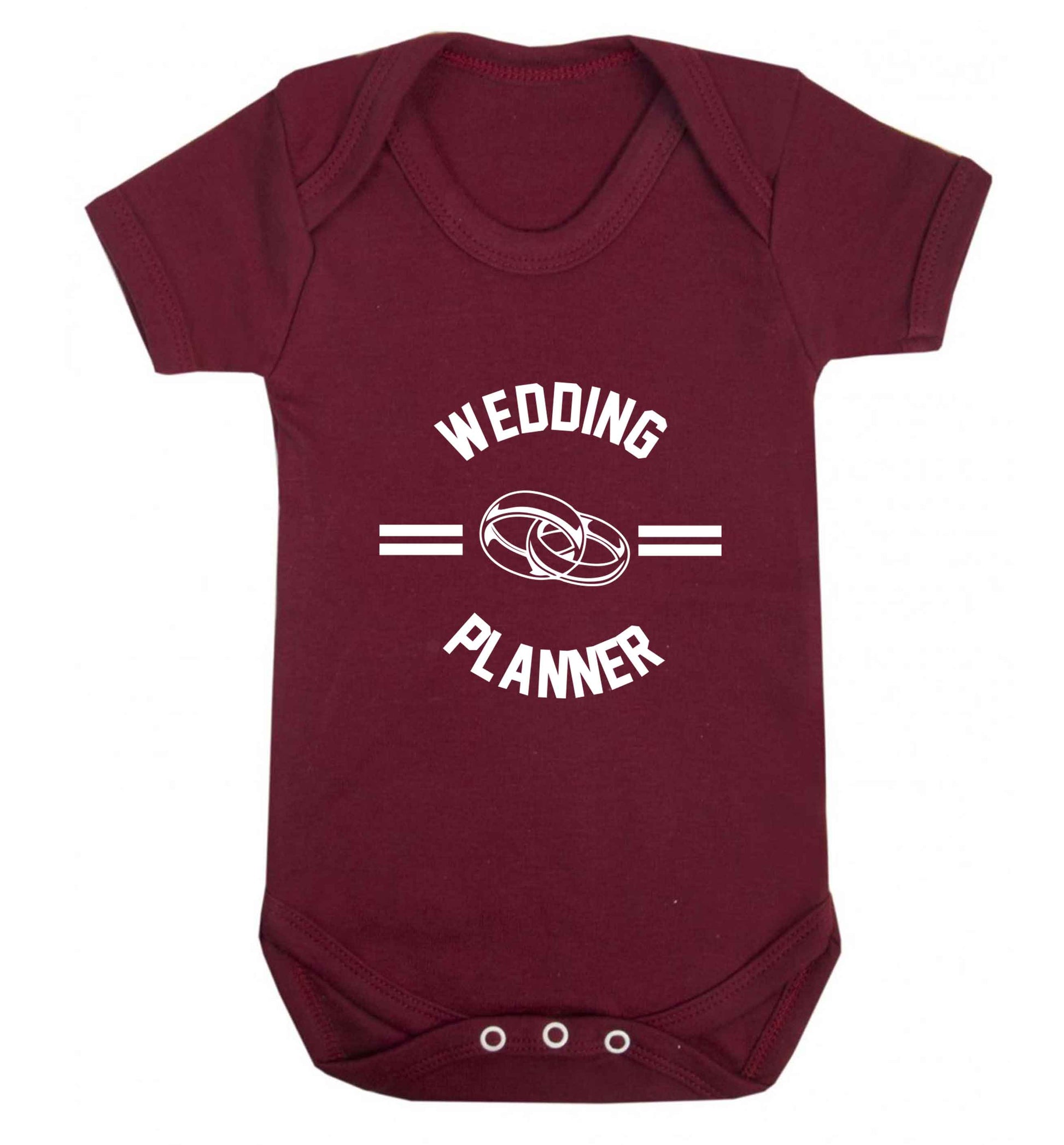 Wedding planner baby vest maroon 18-24 months