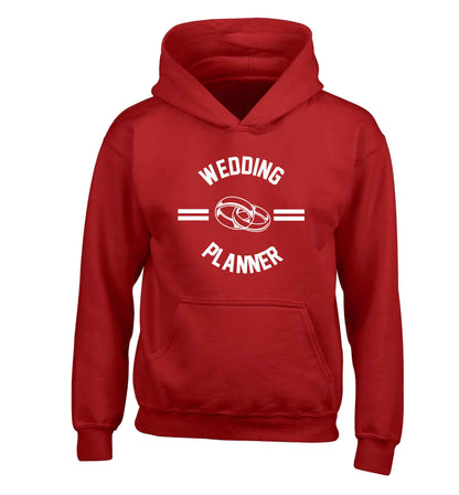 Wedding planner children's red hoodie 12-13 Years