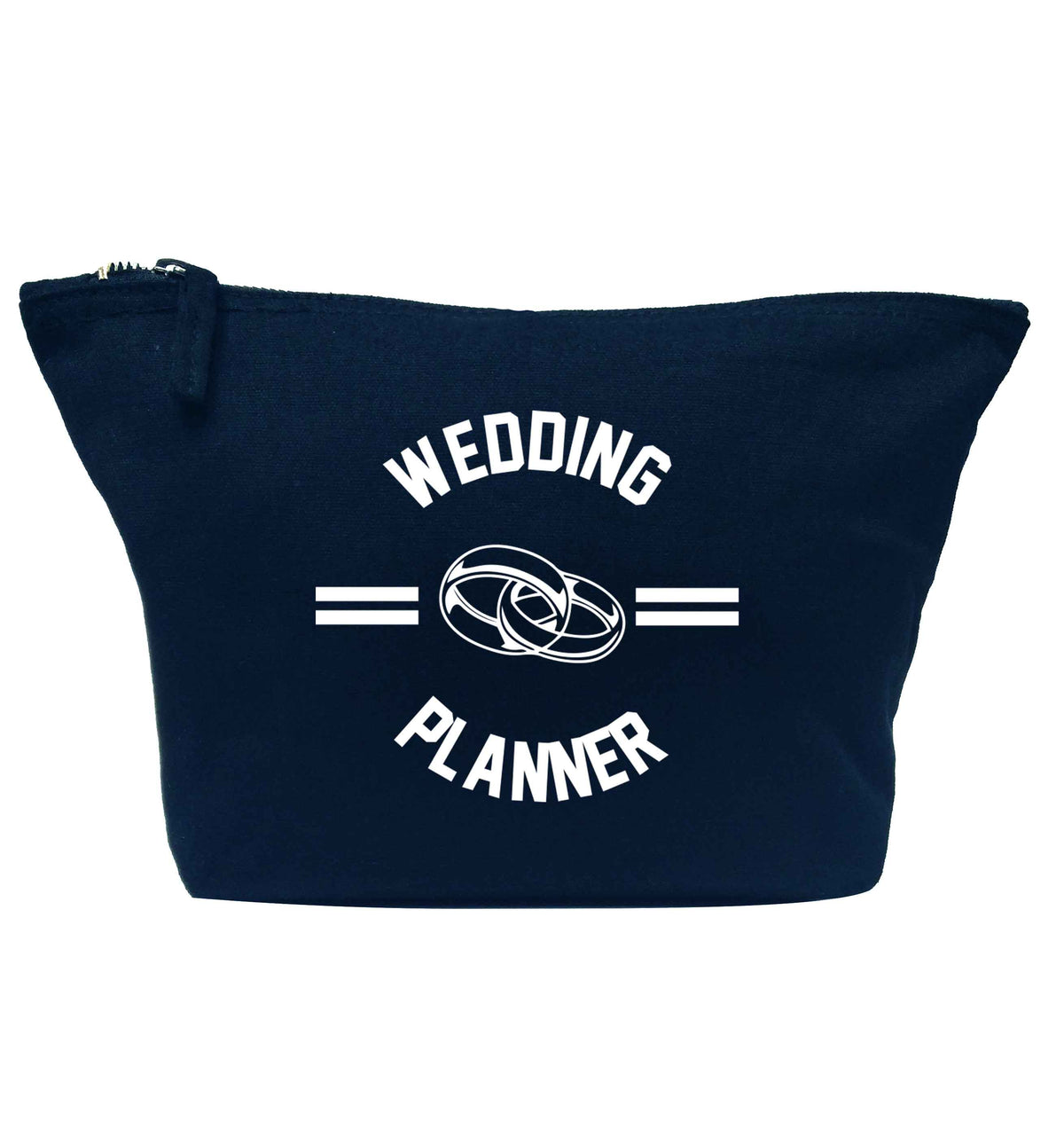 Wedding planner navy makeup bag