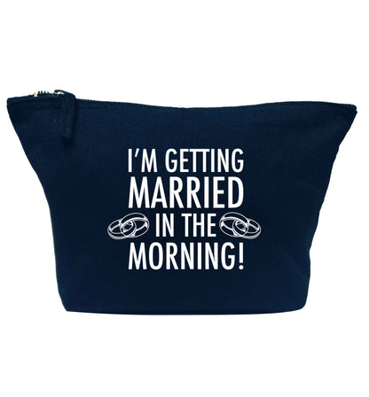 I'm getting married in the morning! navy makeup bag