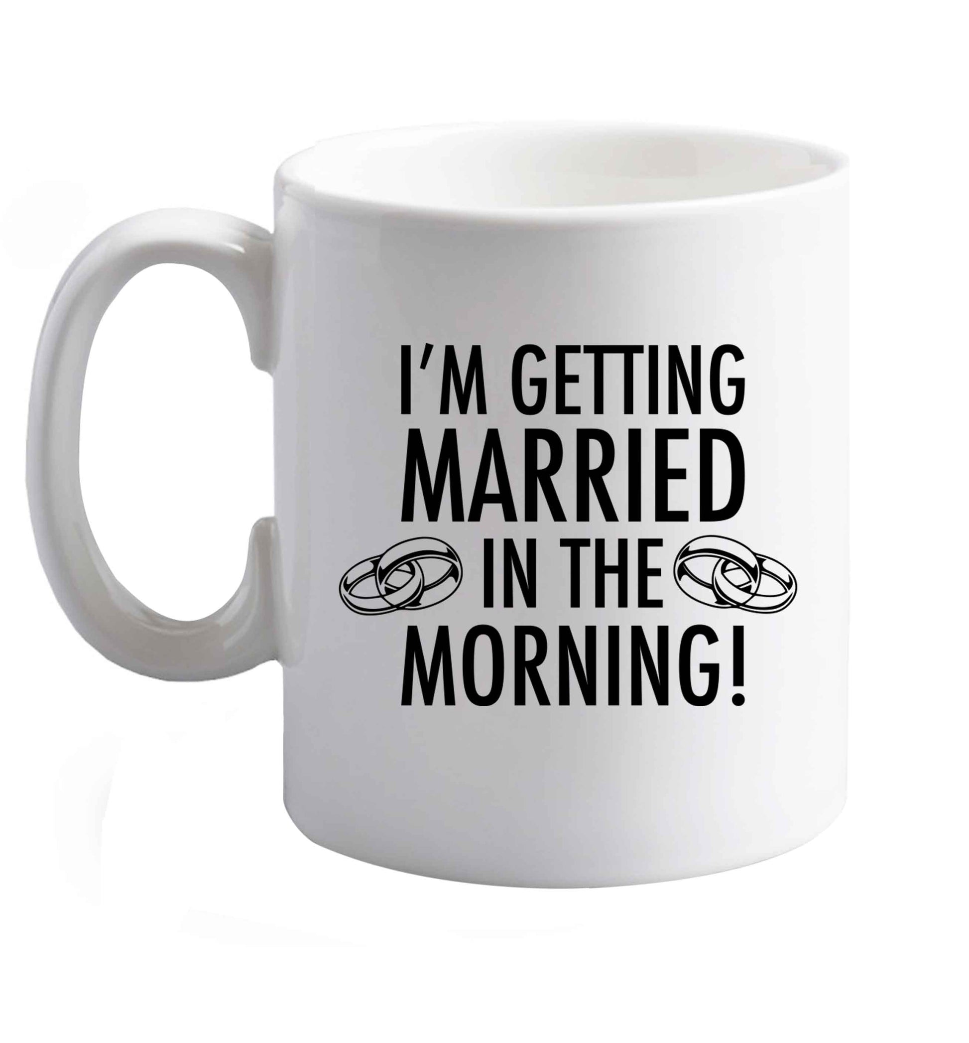 10 oz Favourite Type Pan Pancake ceramic mug right handed