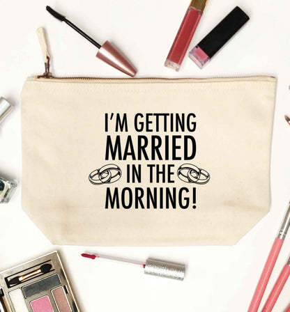 I'm getting married in the morning! natural makeup bag