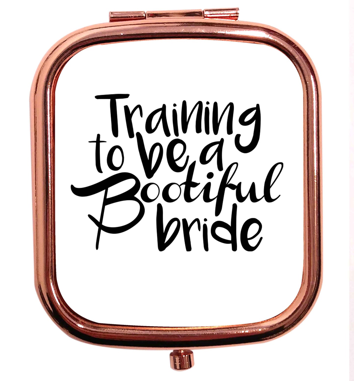Get motivated and get fit for your big day! Our workout quotes and designs will get you ready to sweat! Perfect for any bride, groom or bridesmaid to be!  rose gold square pocket mirror