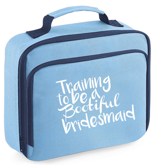 Any tex here insulated blue lunch bag cooler