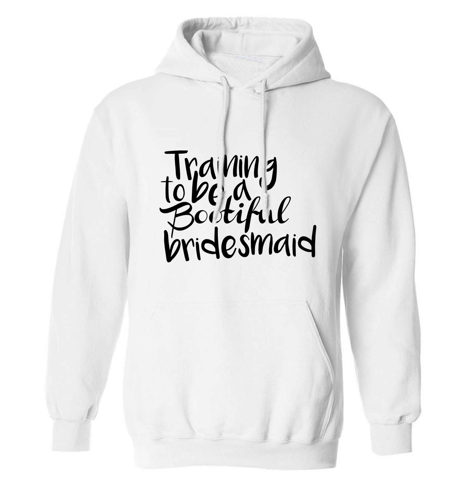 Get motivated and get fit for your big day! Our workout quotes and designs will get you ready to sweat! Perfect for any bride, groom or bridesmaid to be!  adults unisex white hoodie 2XL