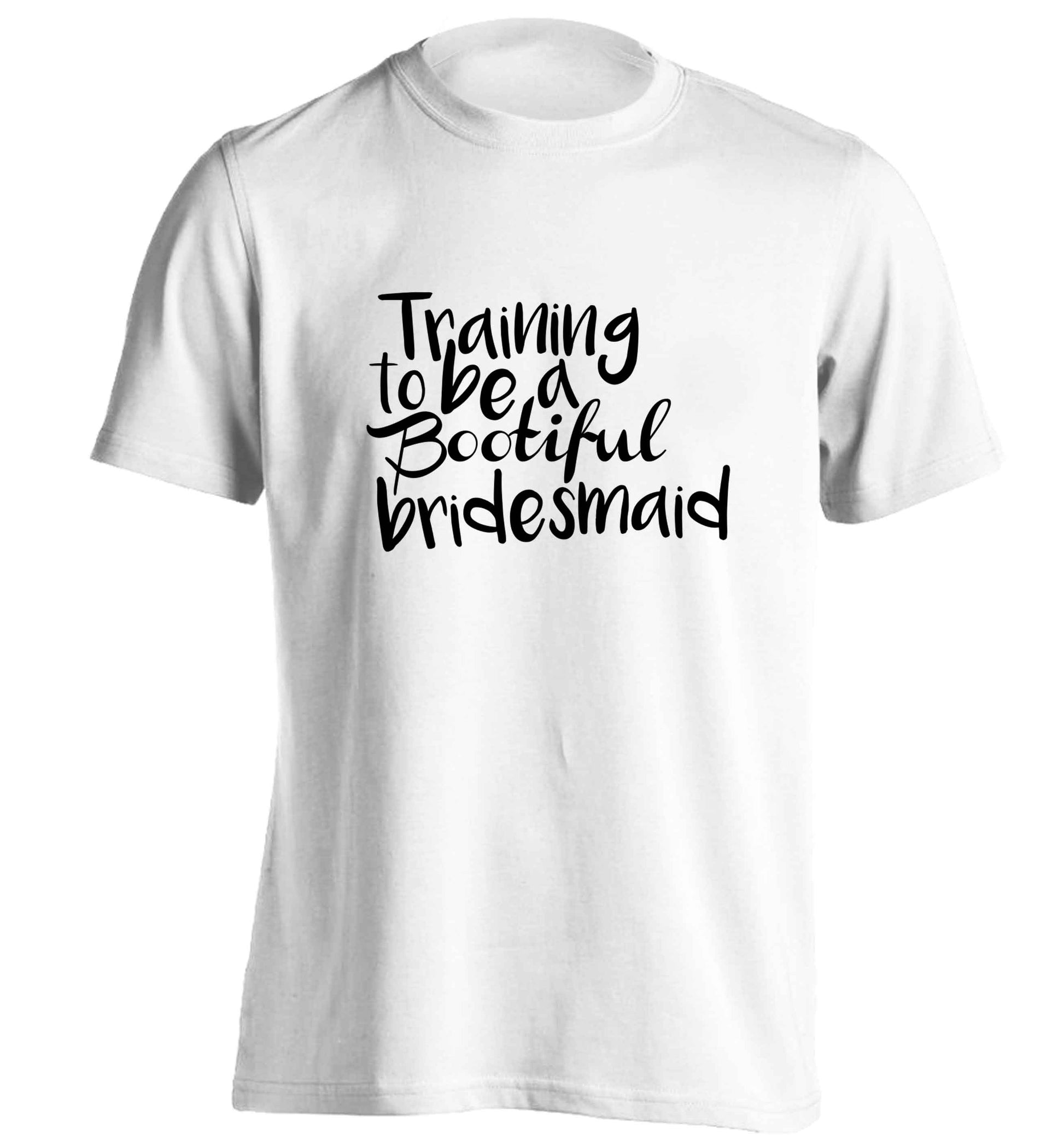 Get motivated and get fit for your big day! Our workout quotes and designs will get you ready to sweat! Perfect for any bride, groom or bridesmaid to be!  adults unisex white Tshirt 2XL