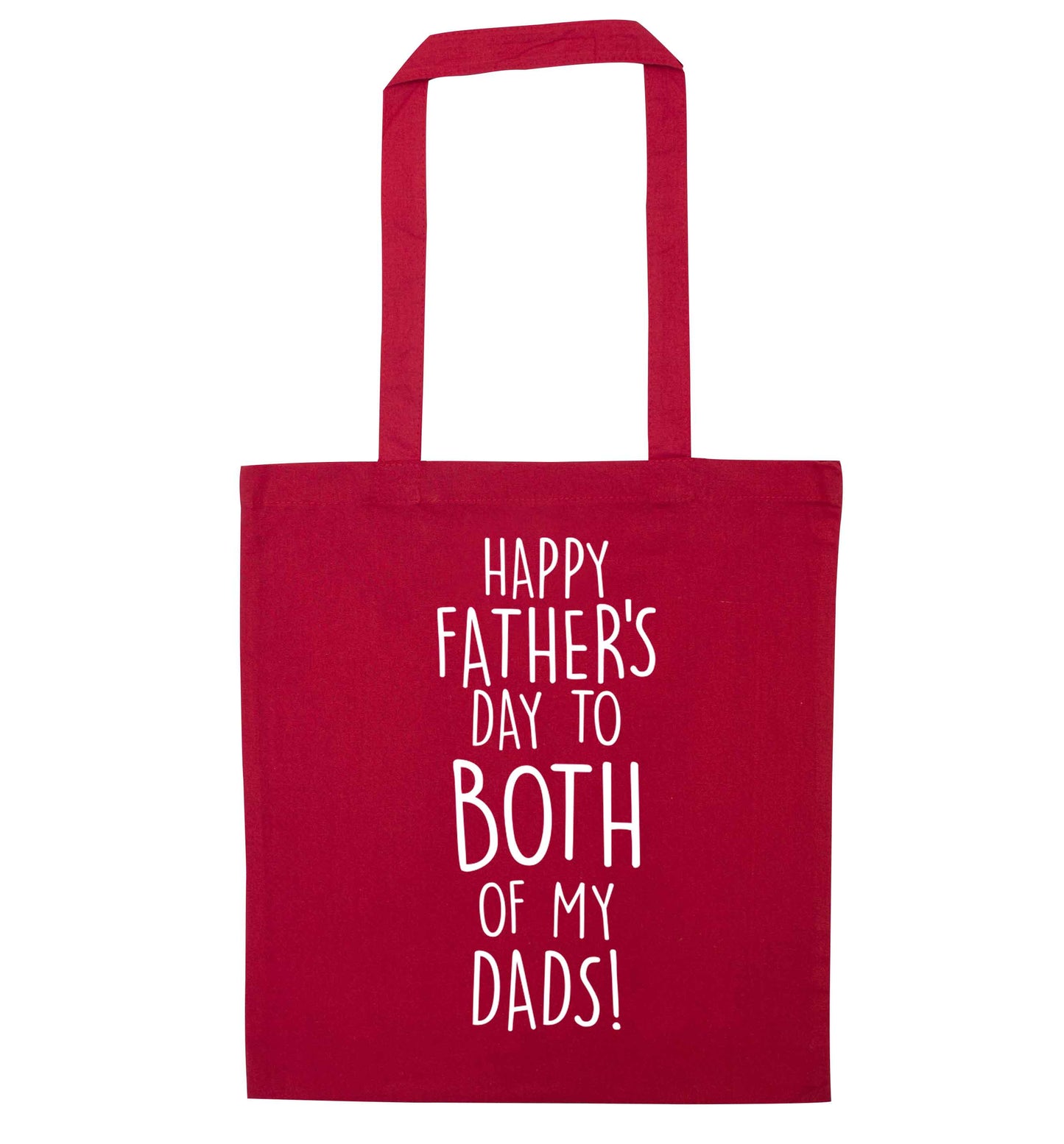 Happy Father's day to both of my dads red tote bag