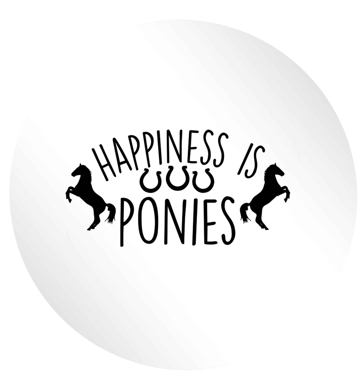 Happiness is ponies 24 @ 45mm matt circle stickers