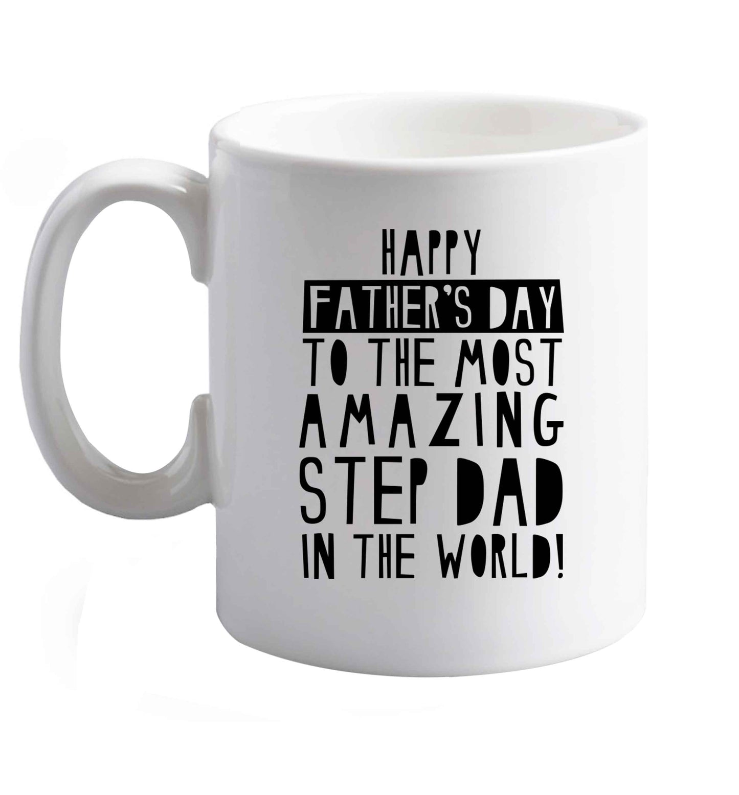 10 oz Favourite Type Pan Pancake ceramic mug right handed