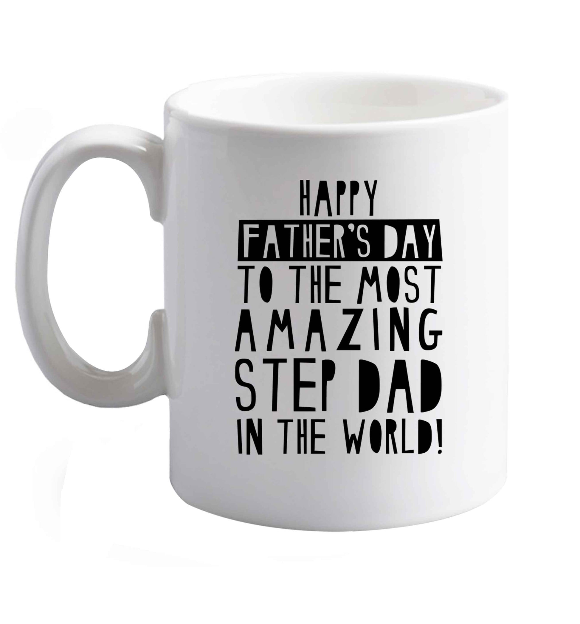 10 oz Favourite Type Pan Pancake ceramic mug right handed