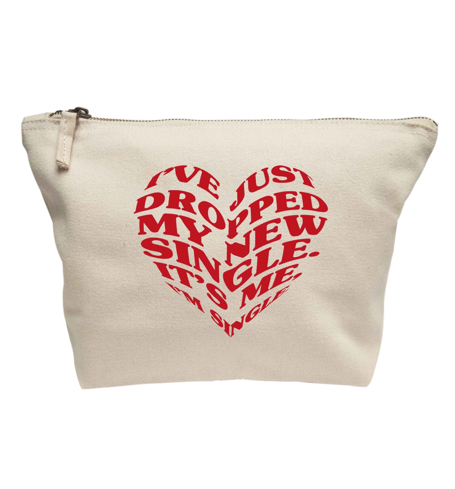 I've just dropped my new single it's me I'm single | Makeup / wash bag