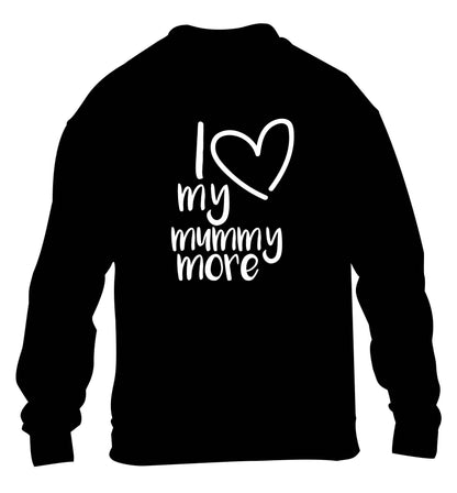 I love my mummy more children's black sweater 12-13 Years