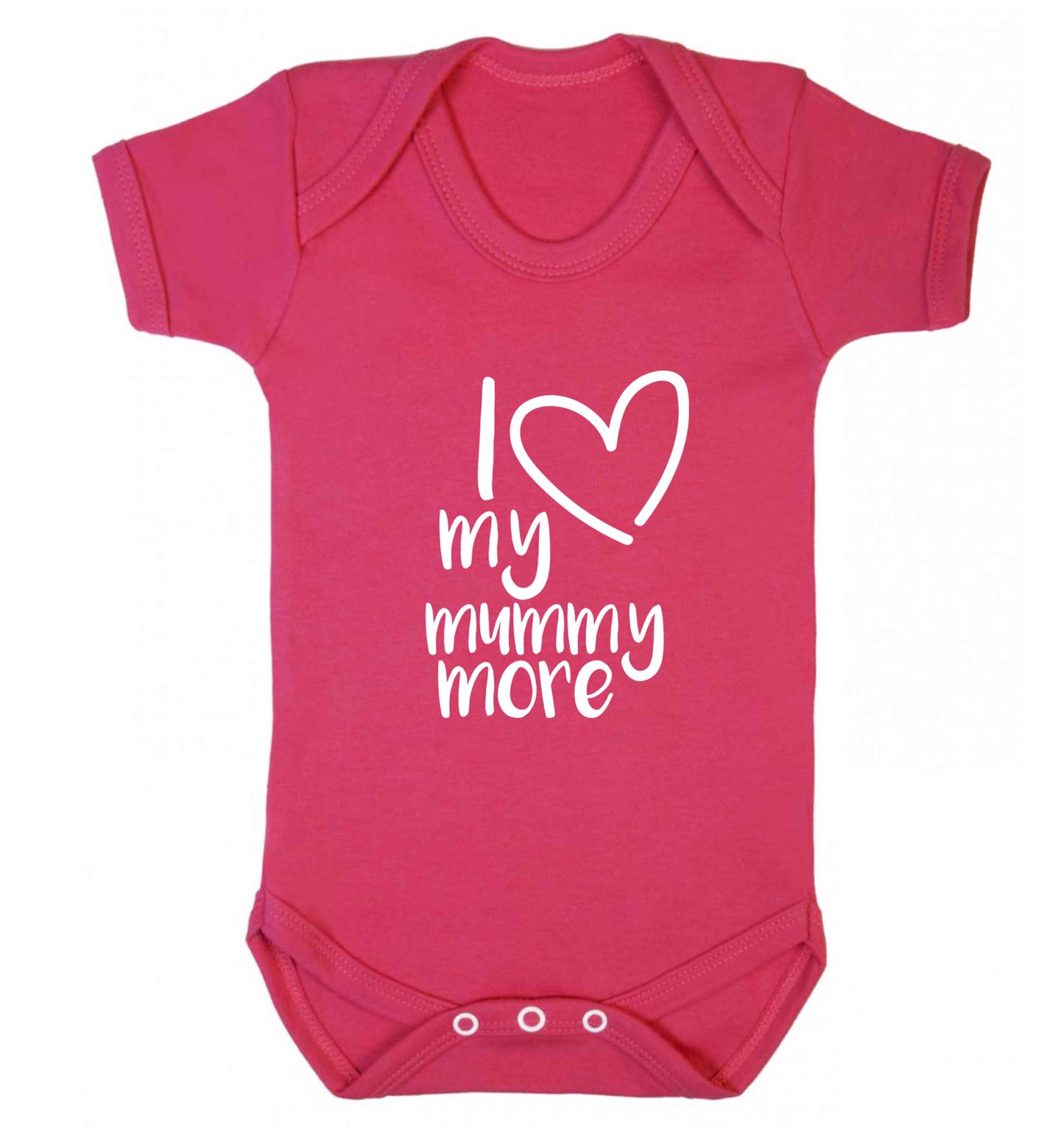 I love my mummy more baby vest dark pink 18-24 months