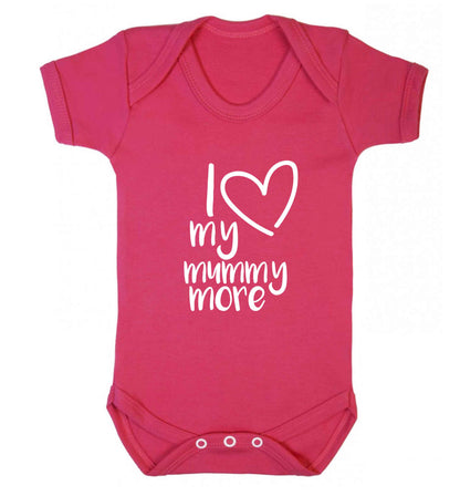 I love my mummy more baby vest dark pink 18-24 months