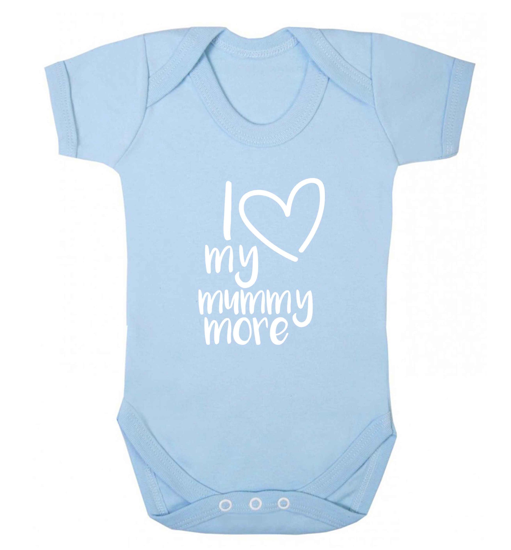 I love my mummy more baby vest pale blue 18-24 months