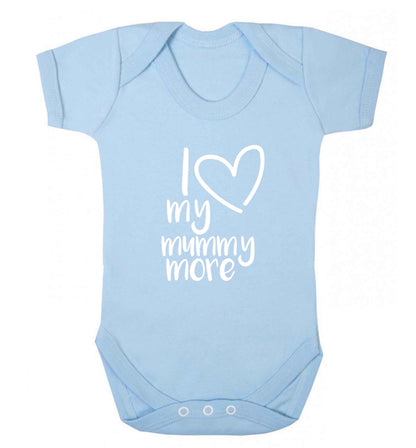 I love my mummy more baby vest pale blue 18-24 months