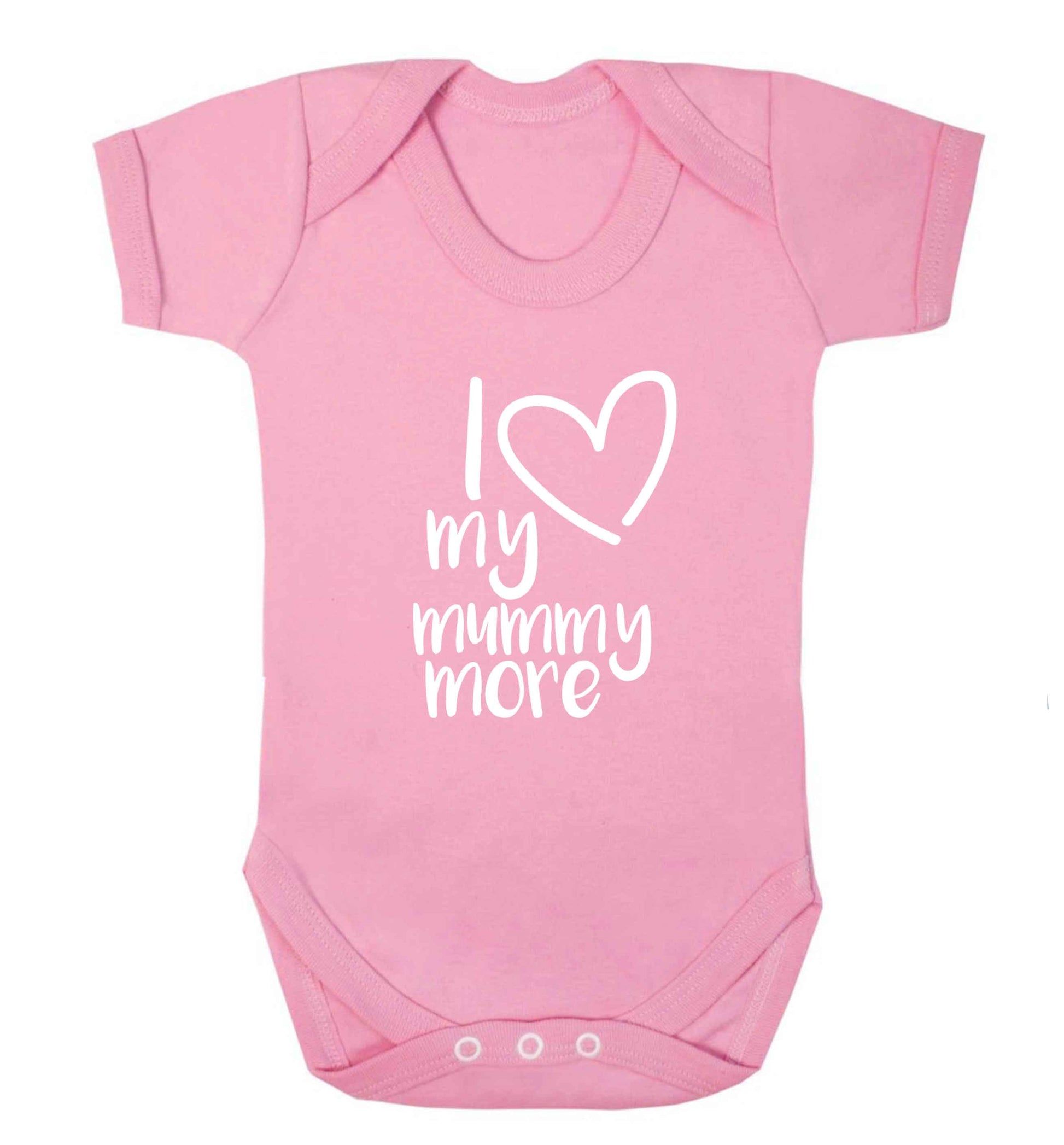 I love my mummy more baby vest pale pink 18-24 months