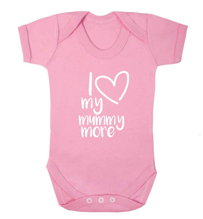 I love my mummy more baby vest pale pink 18-24 months