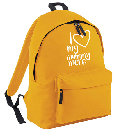 I love my mummy more mustard adults backpack