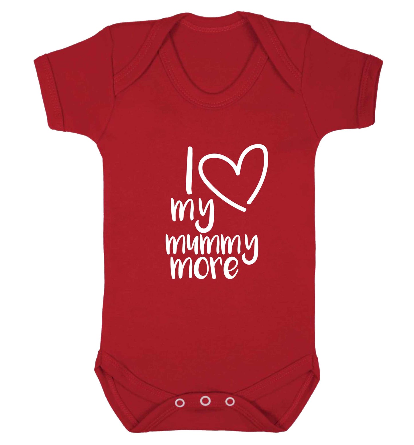 I love my mummy more baby vest red 18-24 months